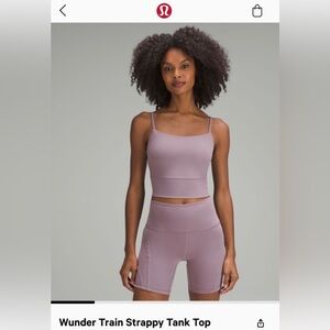 Lululemon Wunder Train Strappy Tank Top size 6